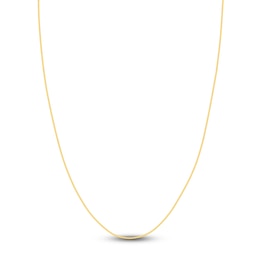 Hollow Snake Chain Necklace 14K Yellow Gold 16&quot; 1mm