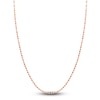 Thumbnail Image 1 of Solid Valentino Chain Necklace 14K Rose Gold 18&quot; 2.7mm