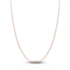 Thumbnail Image 1 of Solid Valentino Chain Necklace 14K Rose Gold 20&quot; 2.7mm