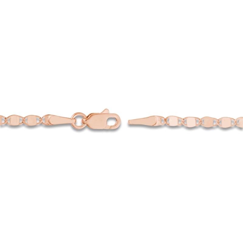 Main Image 3 of Solid Valentino Chain Necklace 14K Rose Gold 20&quot; 2.7mm