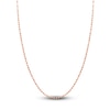 Thumbnail Image 0 of Solid Valentino Chain Necklace 14K Rose Gold 24" 2.7mm