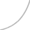 Thumbnail Image 2 of Square Solid Wheat Chain Necklace 14K White Gold 16&quot; 1mm