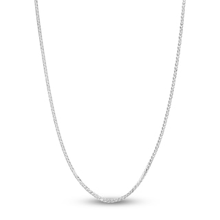 Hollow Figaro Chain Necklace 14K Yellow Gold 20