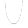 Thumbnail Image 0 of Solid Figaro Chain Necklace 14K White Gold 18" 3.9mm