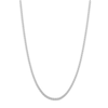 Thumbnail Image 0 of Diamond-Cut Round Solid Wheat Chain Necklace 14K White Gold 18" 1.05mm