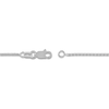 Thumbnail Image 2 of Diamond-Cut Round Solid Wheat Chain Necklace 14K White Gold 18" 1.05mm