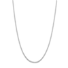 Thumbnail Image 0 of Diamond-Cut Round Solid Wheat Chain Necklace 14K White Gold 24" 1.05mm