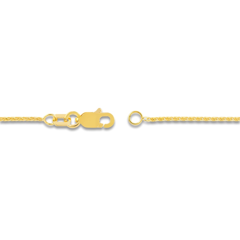 14k Yellow Gold Round Box Chain Necklace, 2.1mm
