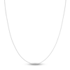 Thumbnail Image 0 of Square Solid Wheat Chain Necklace 14K White Gold 18" 0.85mm