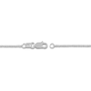 Thumbnail Image 2 of Square Solid Wheat Chain Necklace 14K White Gold 18" 0.85mm