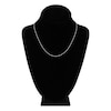 Thumbnail Image 3 of Square Solid Wheat Chain Necklace 14K White Gold 18" 0.85mm