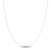 Thumbnail Image 1 of Square Solid Wheat Chain Necklace 14K White Gold 20&quot; 0.85mm