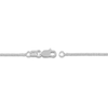 Thumbnail Image 3 of Square Solid Wheat Chain Necklace 14K White Gold 20&quot; 0.85mm