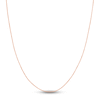 Thumbnail Image 1 of Round Solid Wheat Chain Necklace 14K Rose Gold 18&quot; 1.05mm