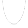 Thumbnail Image 0 of Solid Figaro Chain Necklace 14K White Gold 18" 2.36mm