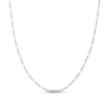 Thumbnail Image 1 of Solid Figaro Chain Necklace 14K White Gold 20&quot; 2.36mm