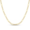 Thumbnail Image 1 of Solid Figaro Chain Necklace 14K Two-Tone Gold 20&quot; 4.75mm