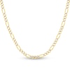 Thumbnail Image 1 of Solid Figaro Chain Necklace 14K Two-Tone Gold 24&quot; 5.8mm