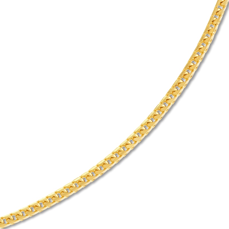 Main Image 2 of Solid Franco Chain Necklace 14K Yellow Gold 18&quot; 1.55mm