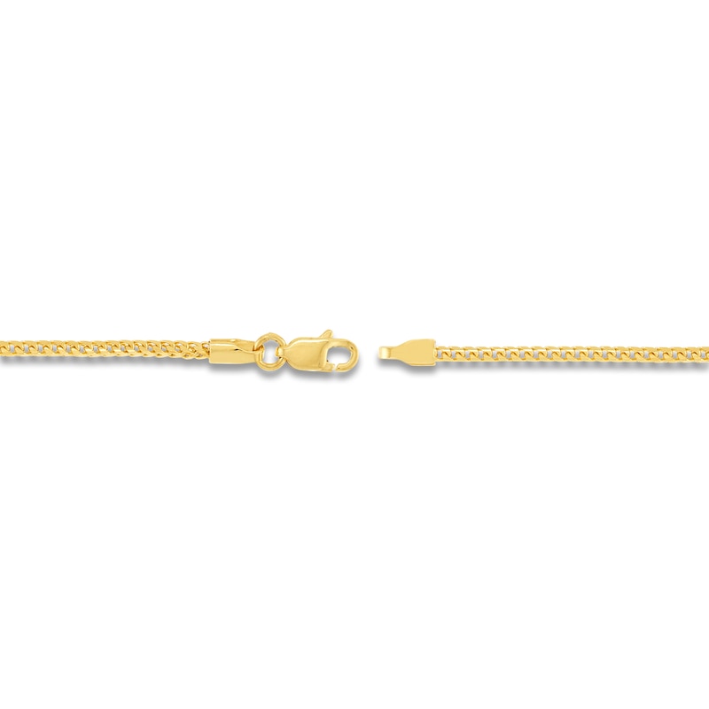 Main Image 3 of Solid Franco Chain Necklace 14K Yellow Gold 18&quot; 1.55mm