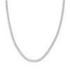 Thumbnail Image 1 of Solid Mariner Chain Necklace 14K White Gold 22&quot; 3.7mm