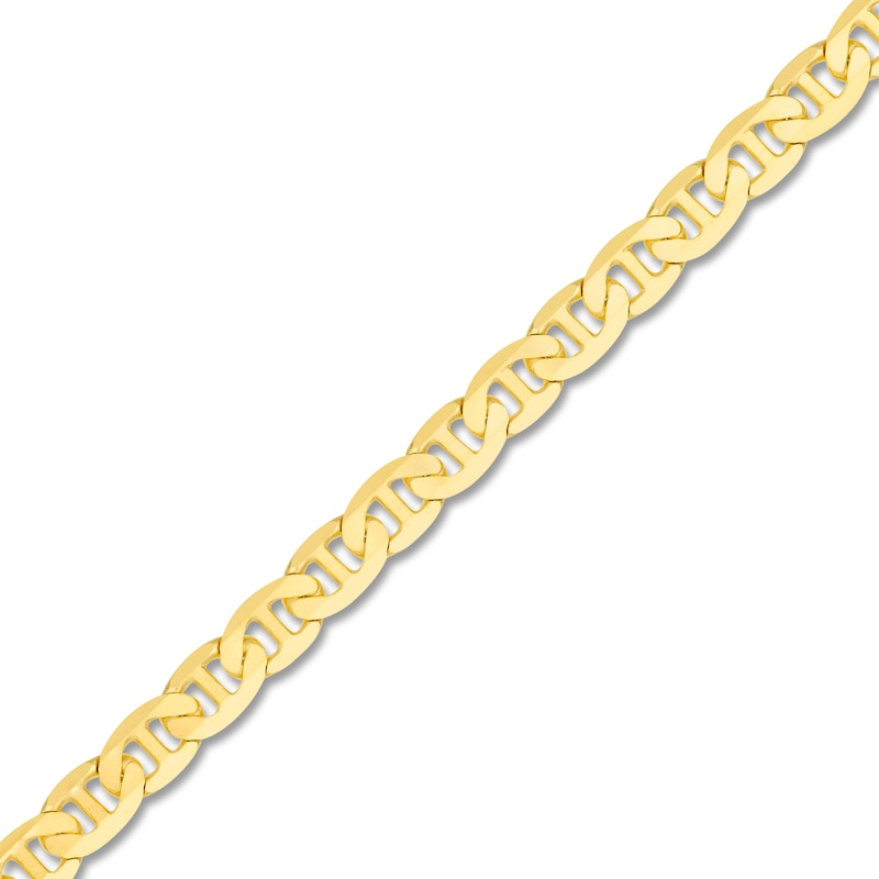 Main Image 2 of Solid Mariner Chain Necklace 14K Yellow Gold 20&quot; 3.7mm