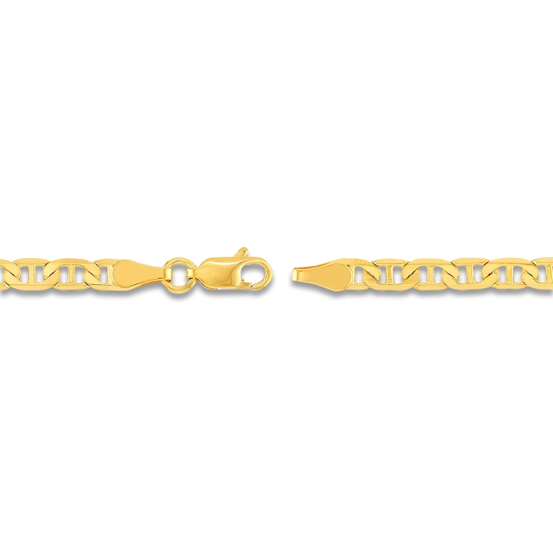 Main Image 3 of Solid Mariner Chain Necklace 14K Yellow Gold 20&quot; 3.7mm