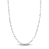 Thumbnail Image 1 of Solid Mariner Chain Necklace 14K White Gold 20&quot; 5.6mm