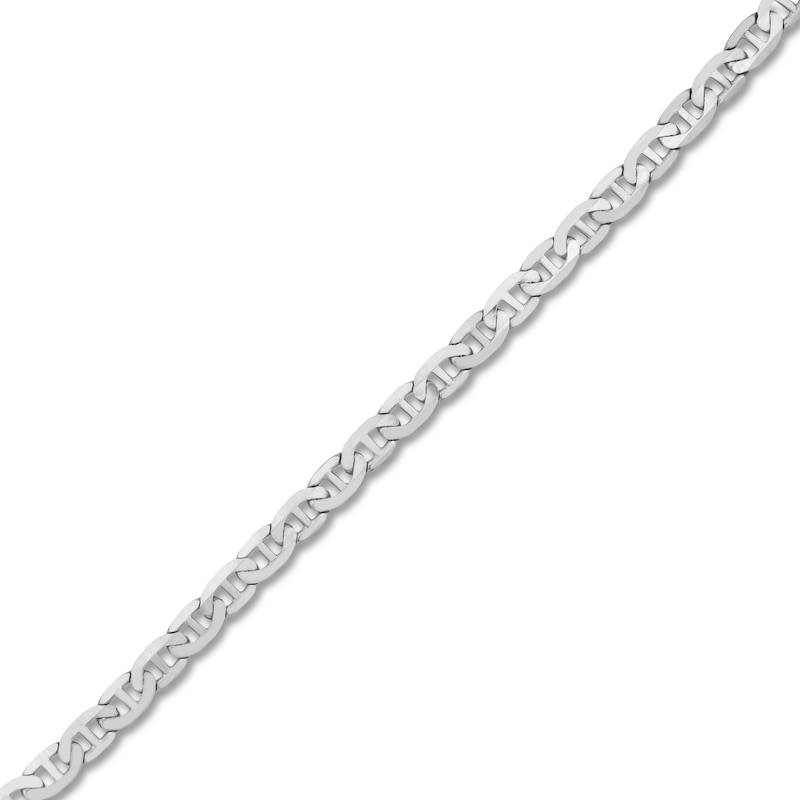 Main Image 2 of Solid Mariner Chain Necklace 14K White Gold 20&quot; 5.6mm