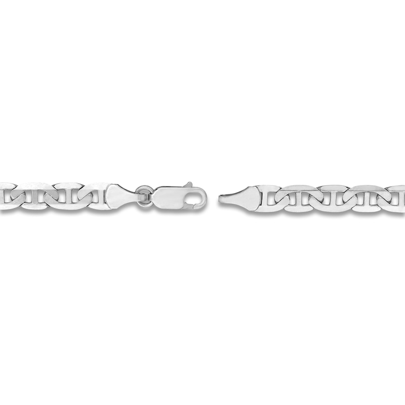 Main Image 3 of Solid Mariner Chain Necklace 14K White Gold 20&quot; 5.6mm