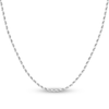 Thumbnail Image 0 of Diamond-Cut Solid Rope Chain Necklace 14K White Gold 18" 2.3mm