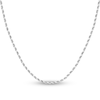 Thumbnail Image 0 of Diamond-Cut Solid Rope Chain Necklace 14K White Gold 22" 2.3mm