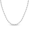 Thumbnail Image 0 of Diamond-Cut Solid Rope Chain Necklace 14K White Gold 30" 3.8mm