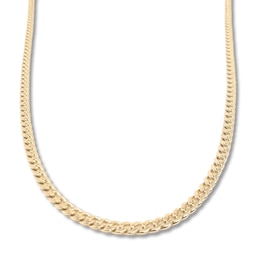 Curb Link Necklace 14K Yellow Gold 20&quot; 4.3mm