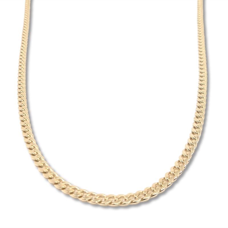 Curb Link Necklace 14K Yellow Gold 20" 4.3mm