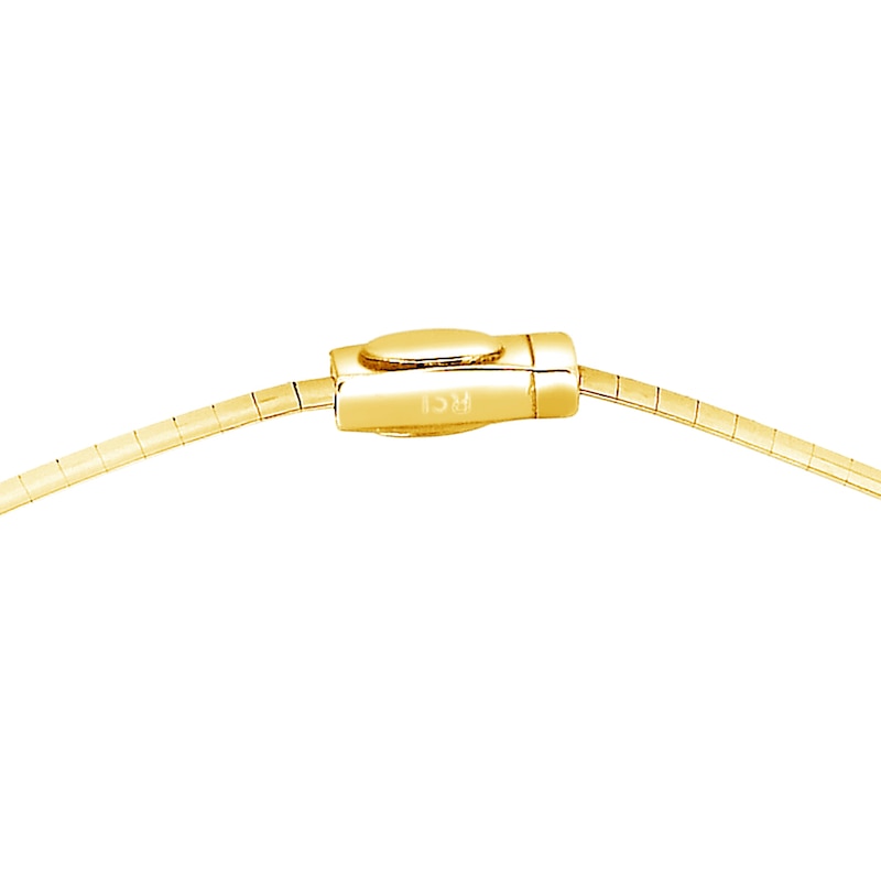 Main Image 3 of Semi-Solid Omega Chain Necklace 14K Yellow Gold 18&quot; 3mm