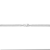 Thumbnail Image 1 of Solid Curb Chain Necklace 14K White Gold 24" 2.6mm