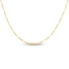 Thumbnail Image 1 of Solid Figaro Chain Necklace 14K Yellow Gold 16&quot; 1.3mm