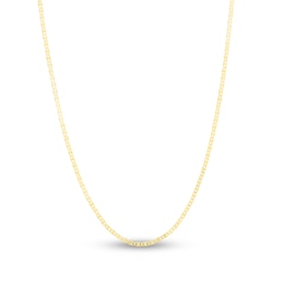 Solid Mariner Chain Necklace 14K Yellow Gold 16&quot; 1.7mm