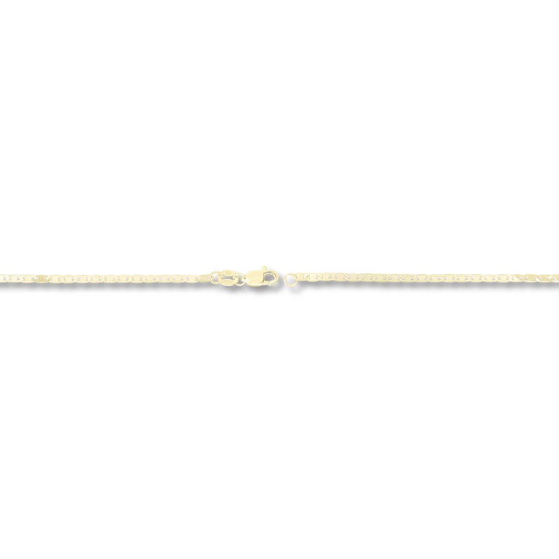 Solid Mariner Chain Necklace 14K Yellow Gold 16" 1.7mm