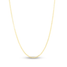 Solid Mariner Chain Necklace 14K Yellow Gold 18&quot; 1.7mm