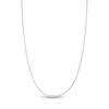 Thumbnail Image 1 of Semi-Solid Box Chain Necklace 14K White Gold 22&quot; Adjustable 0.8mm