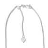 Thumbnail Image 2 of Semi-Solid Round Wheat Chain Necklace 14K White Gold 22&quot; Adjustable 1mm