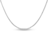 Thumbnail Image 1 of Semi-Solid Popcorn Chain Necklace 14K White Gold 22&quot; Adjustable 1.3mm