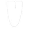 Thumbnail Image 3 of Semi-Solid Popcorn Chain Necklace 14K White Gold 22&quot; Adjustable 1.3mm