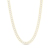 Thumbnail Image 1 of Solid Two-Tone Curb Chain Necklace 14K Yellow Gold 20&quot; 5.7mm