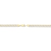 Thumbnail Image 2 of Solid Two-Tone Curb Chain Necklace 14K Yellow Gold 20&quot; 5.7mm