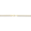 Thumbnail Image 2 of Solid Two-Tone Curb Chain Necklace 14K Yellow Gold 24&quot; 5.7mm