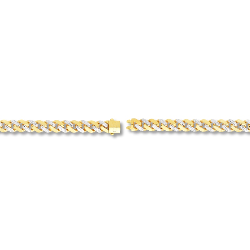 Hollow Curb Chain Necklace 14K Yellow Gold 24" 11.3mm