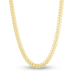 Solid Miami Cuban Link Necklace 14K Yellow Gold 26&quot; 7.0mm